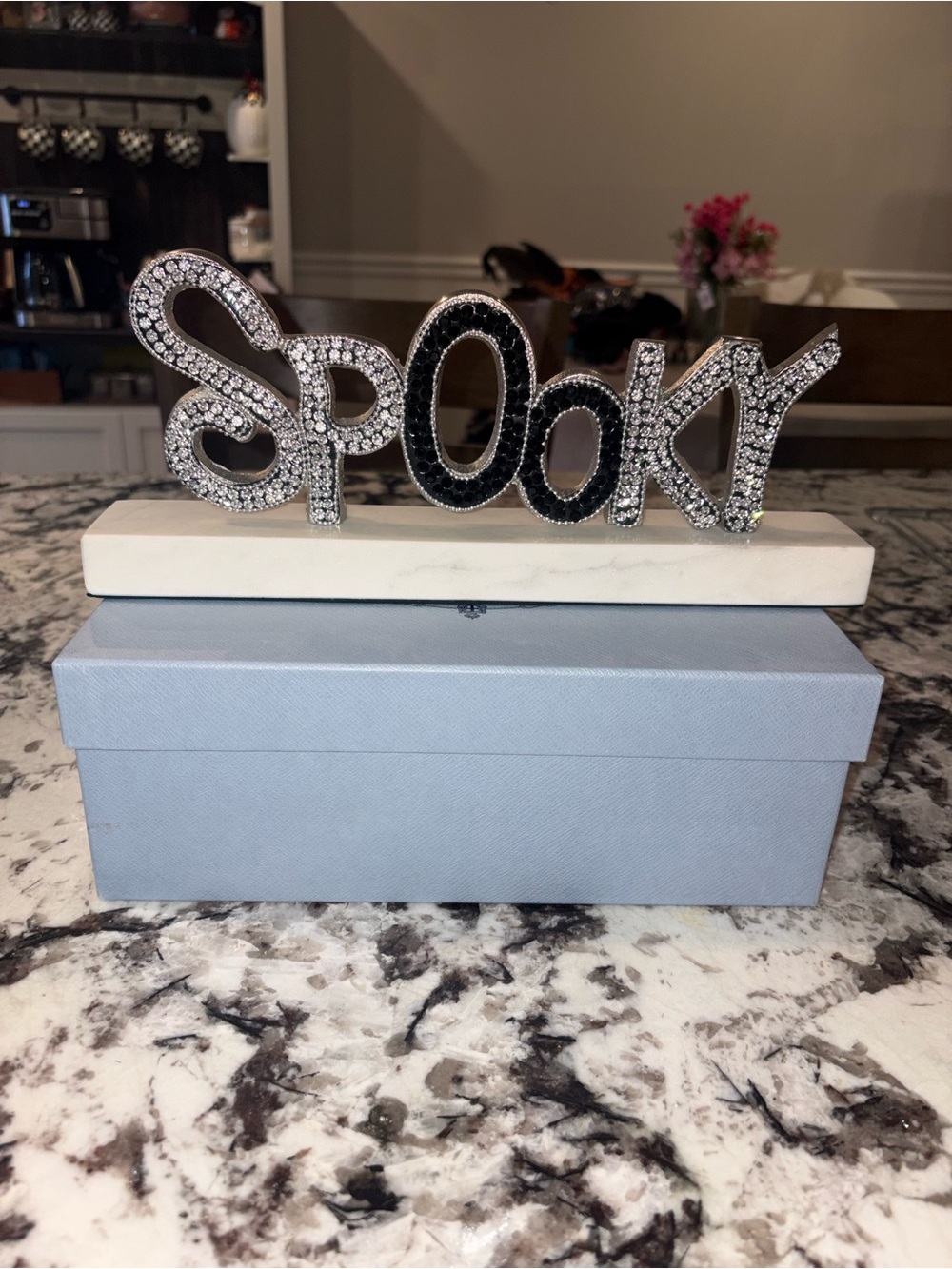 Halloween Spooky Marble Chic Glam Display - Heavy!